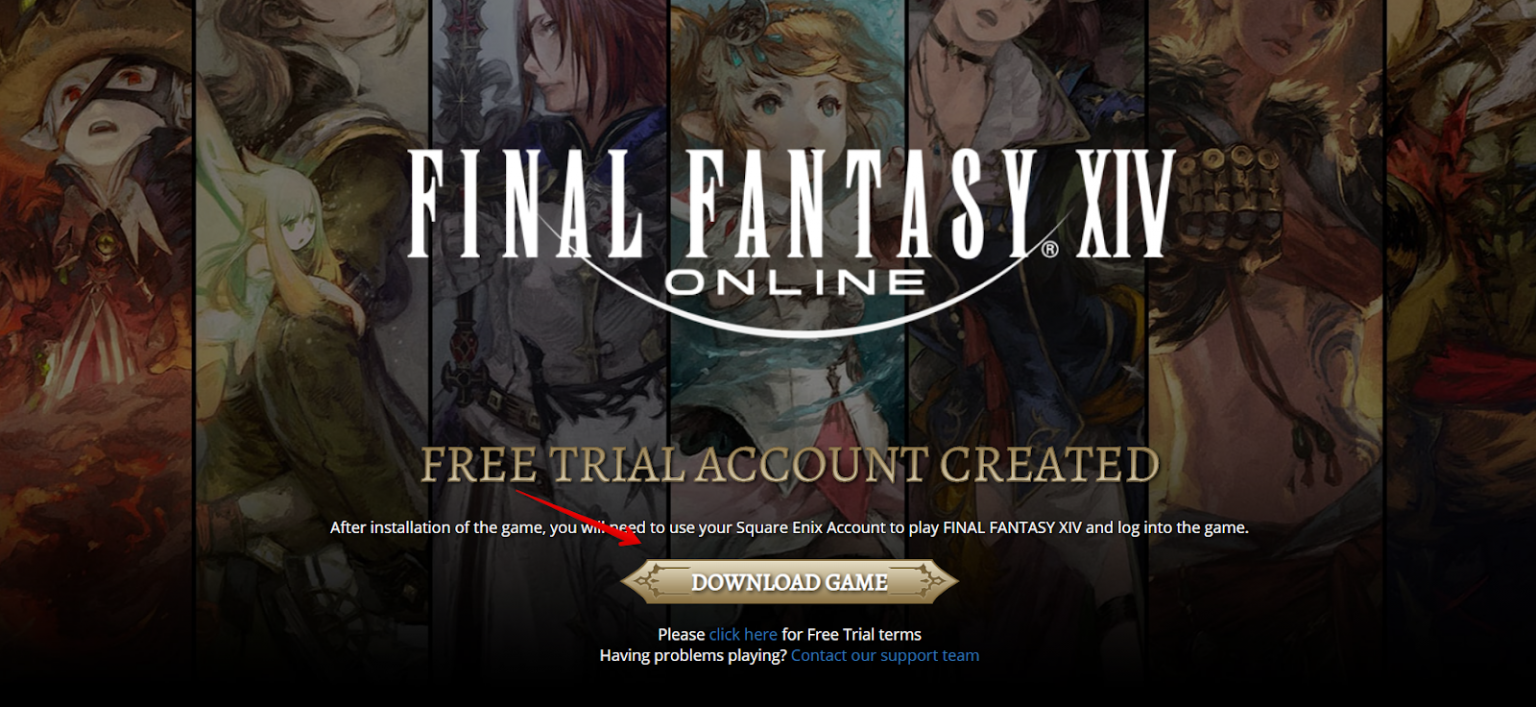 final fantasy online registration code free trial